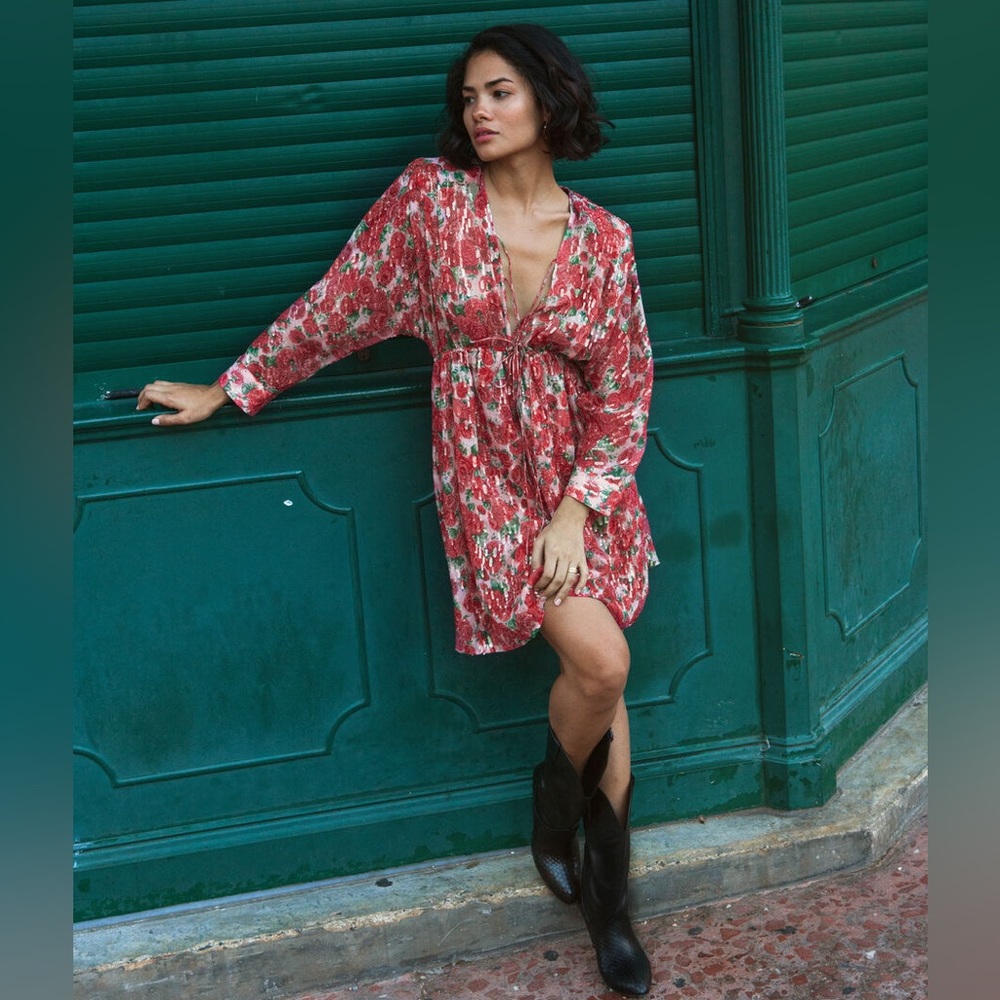 NWT The Kooples Silk Floral Dress XS/S